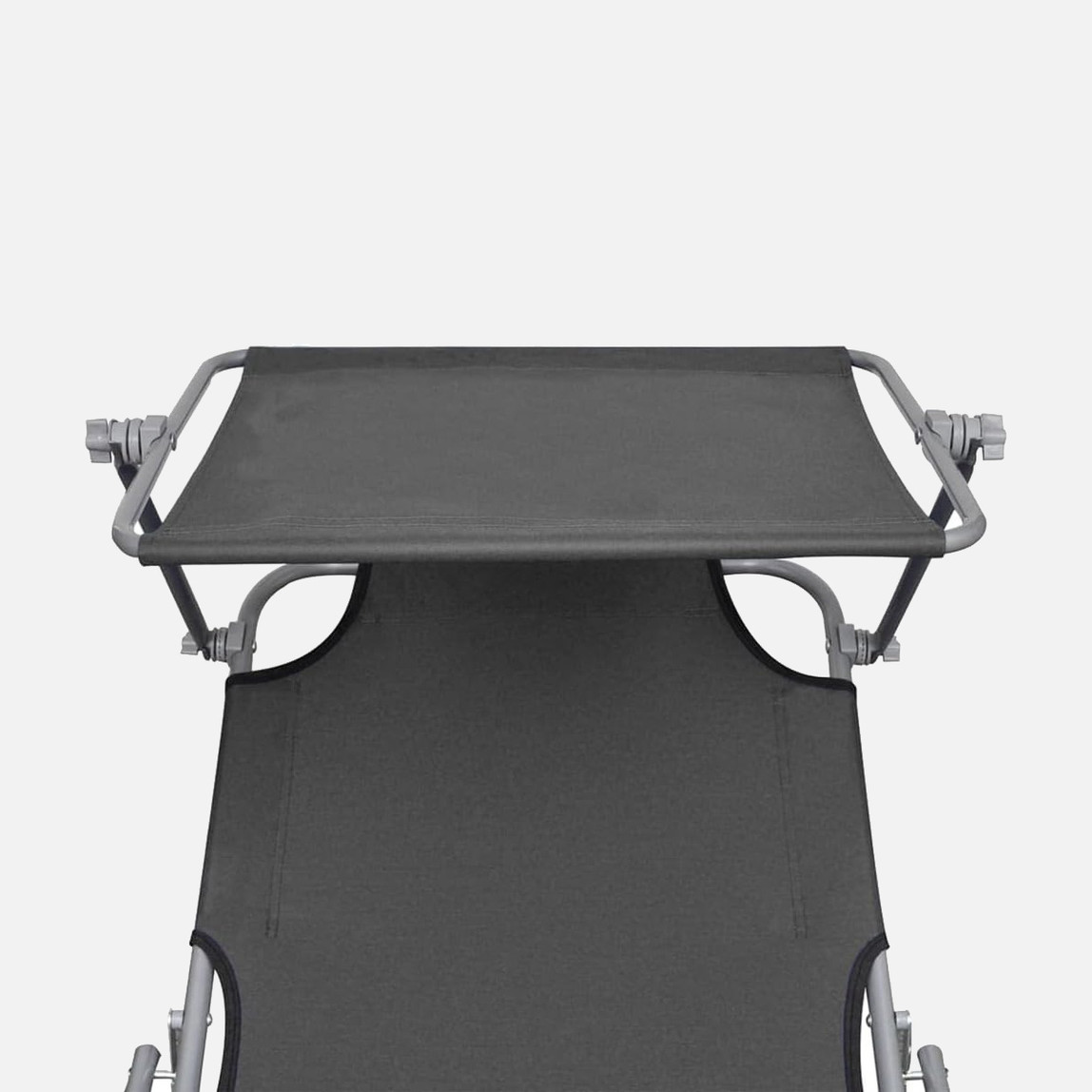    Sunfun Metal Katlanabilir Şezlong Gri  