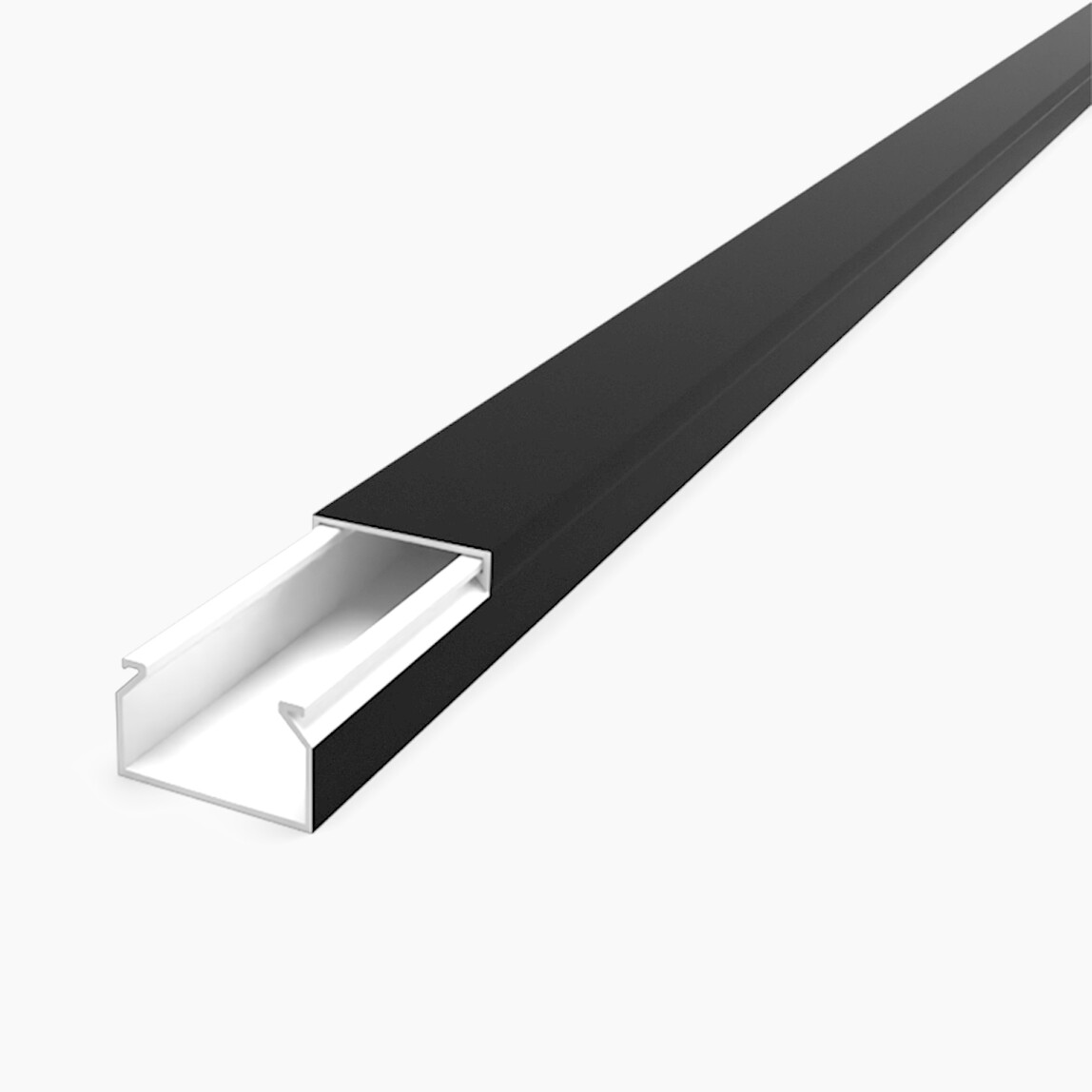    Mutlusan 25X16 Kablo Kanalı(Siyah) Sidem  