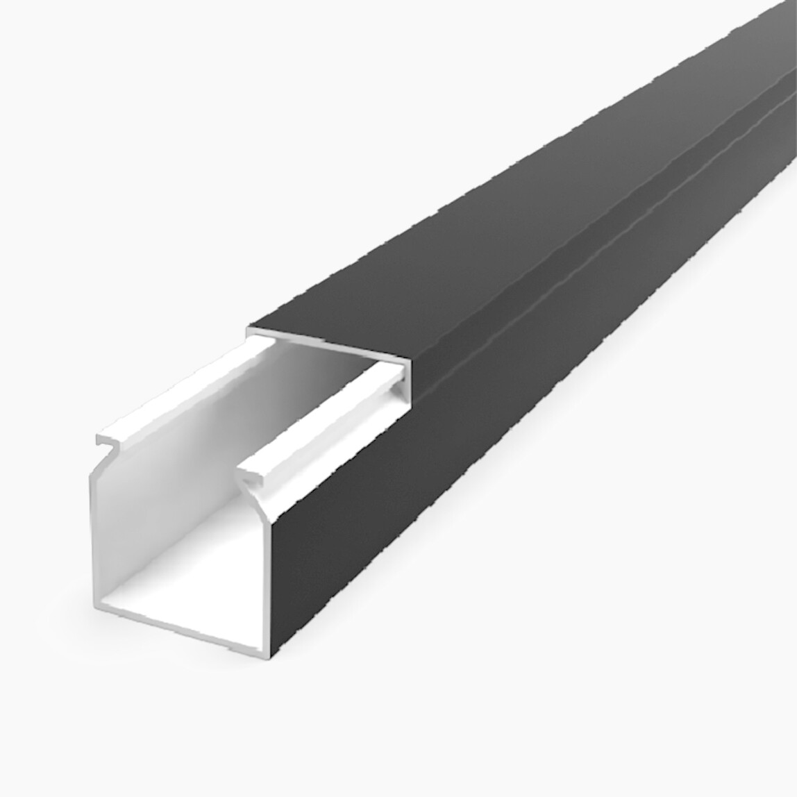    Mutlusan 25X25 Kablo Kanalı(Siyah) Sidem  