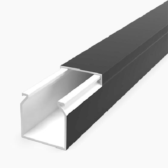 Mutlusan 40X40 Kablo Kanalı(Siyah) Sidem 