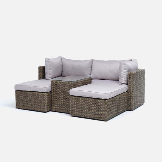 Sunfun Urla Kahve Rattan Oturma Grubu 
