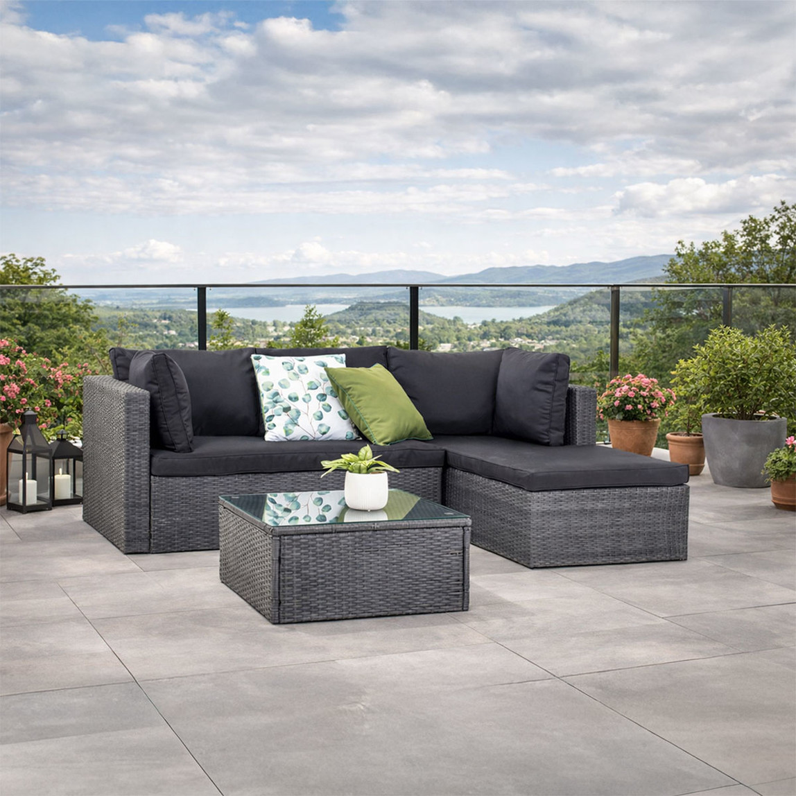    Sunfun Rattan Köşe Oturma Grubu    