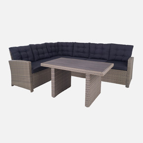 Sunfun Susia Rattan Bej Köşe Oturma Grubu  
