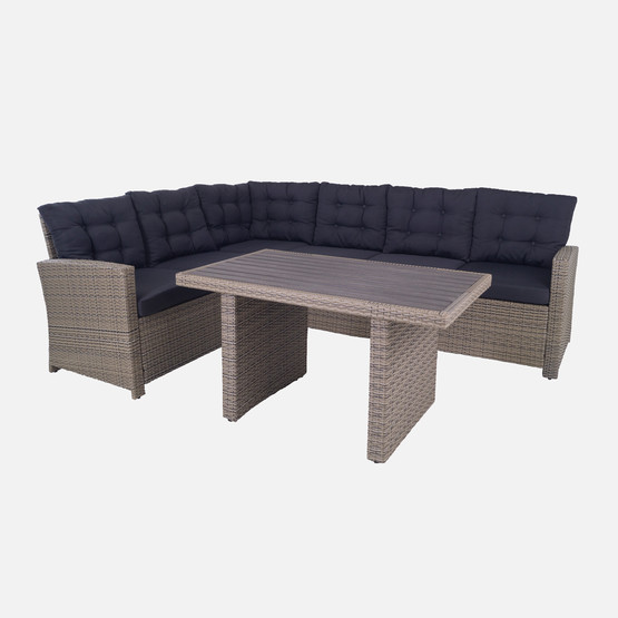 Sunfun Susia Rattan Bej Köşe Oturma Grubu  