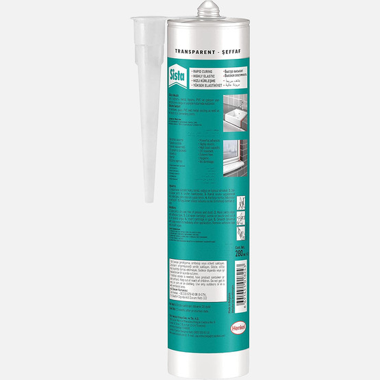 Sista Universal 20'li %100 Silikon Şeffaf 280 ml