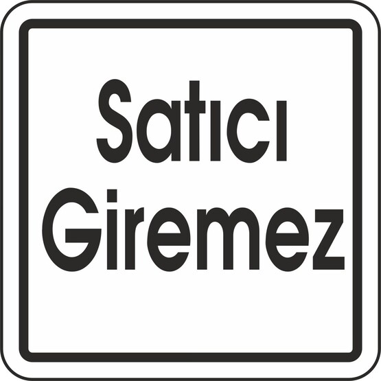 Extra Fix 12x12 cm Pvc Satıcı Giremez  