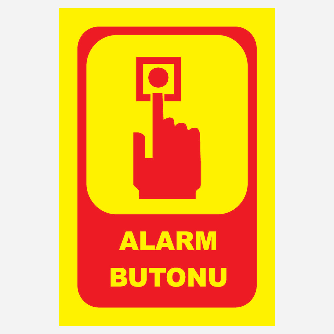    Extra Fix 16x24 cm Pvc Yangın Alarm Butonu   