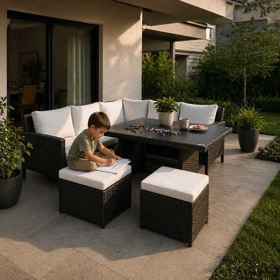 Sunfun Fiesta Rattan Köşe Oturma Grubu 