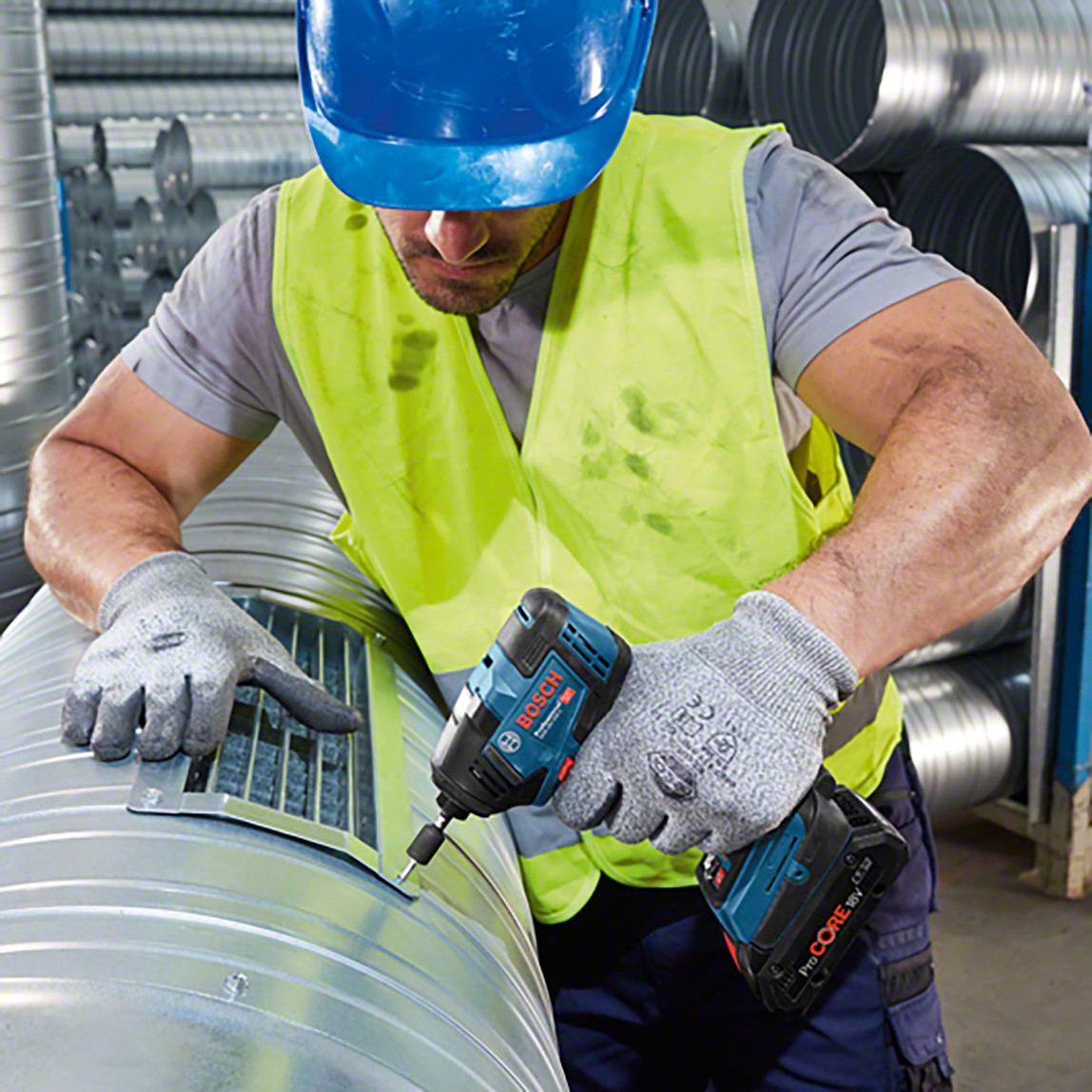    Bosch Profesyonel Solo GDR-18V-200 C 18V Li-ion Akülü Darbeli Somun Sıkma Makinesi (Akü ve Şarj cihazı Dahil Değildir.) 