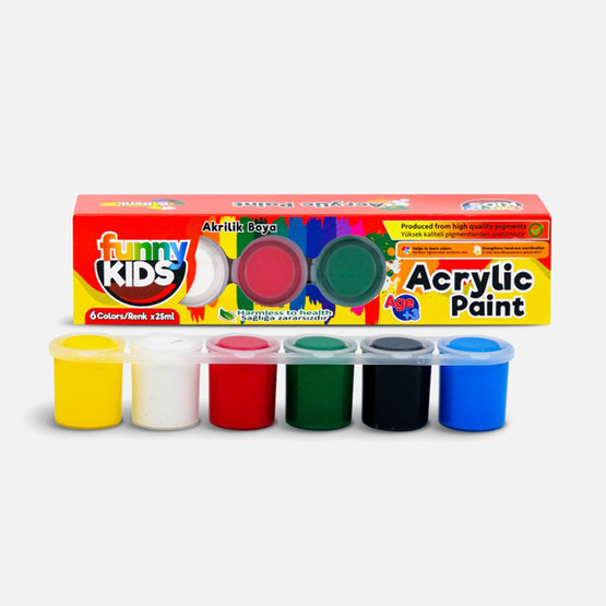 Rich Funny Kids 25 ml Akrilik 6'lı 