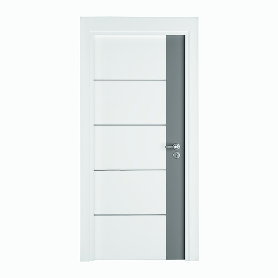 Woodest Antik Beyaz Fugalı 80x198 cm Melamin Kanat