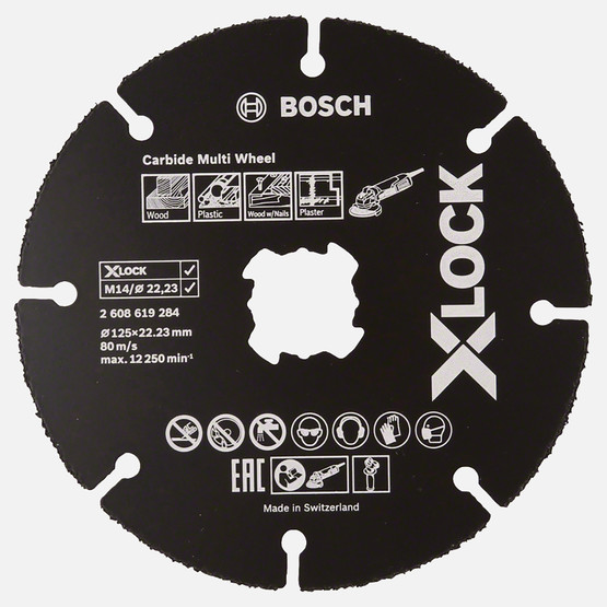 Bosch X-LOCK Carbide Multi Wheel Kesici Disk 125 mm 