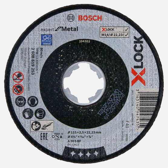 Bosch X-LOCK 115x2,5 mm Expert for Metal Kesici Disk Düz 