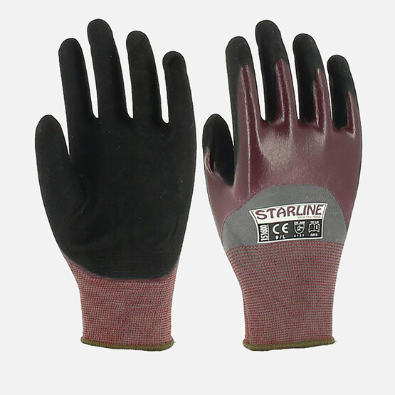 Starline Nitril Eldiven - Mor 151600 9/L 