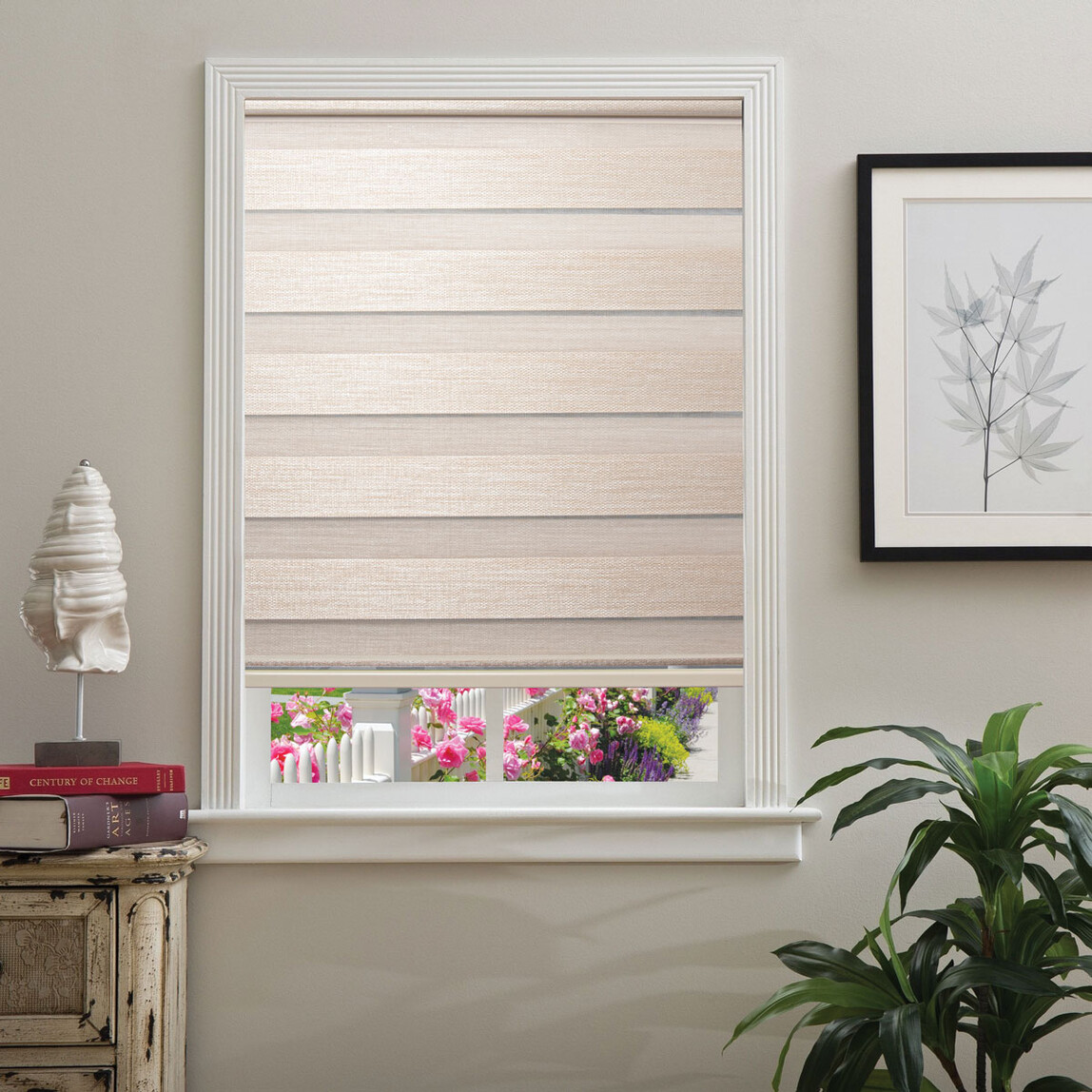    Elegance Hasır Bambu Polyester 60x200 cm Zebra Stor Kum Beji 
