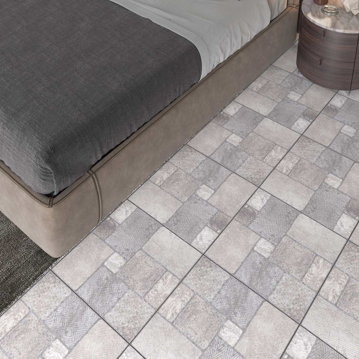    Duratiles Artemis Gri Mat Sırlı Porselen Yer Seramiği 45x45Cm 1,22 m2  