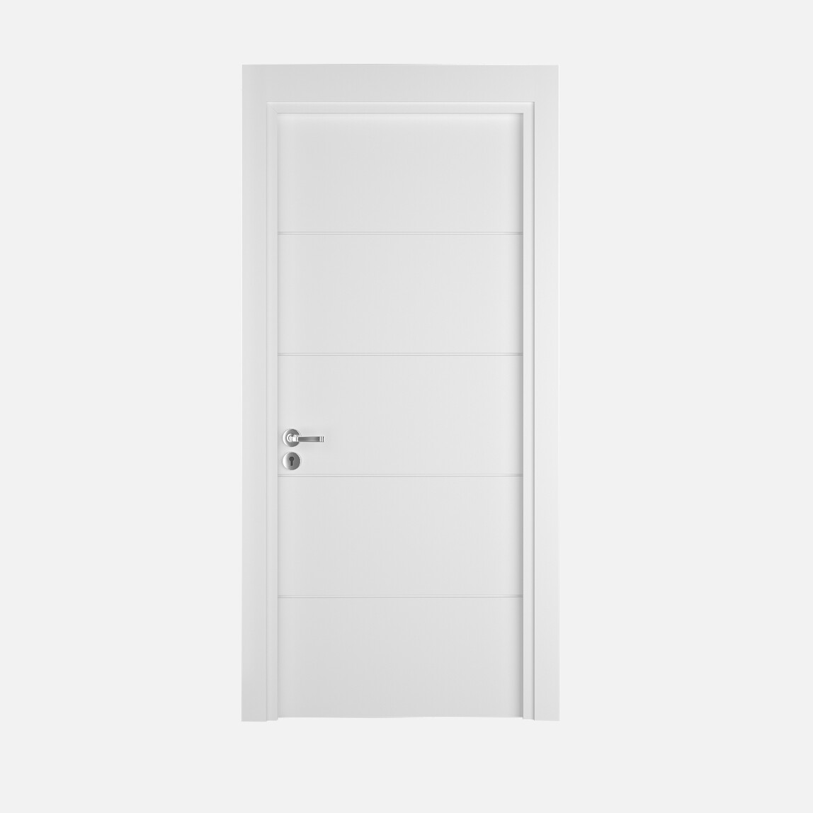    Woodest F01 Pvc Beyaz 80x198 cm Fugalı Kanat 