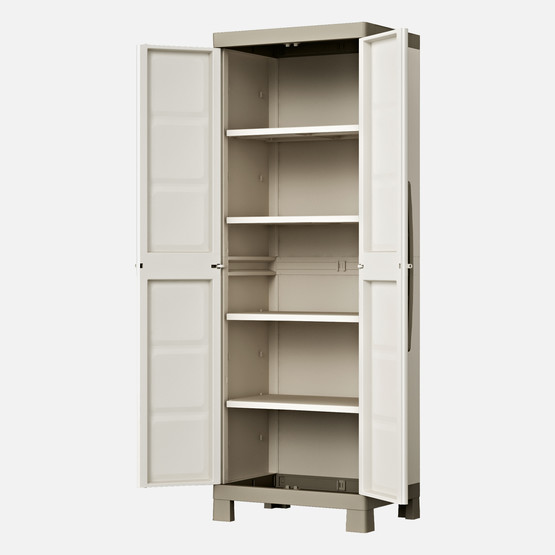 Keter Excellence 4 Raflı Plastik Dolap Bej