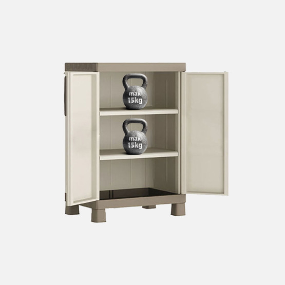 Keter Excellence 2 Raflı Plastik Dolap Bej