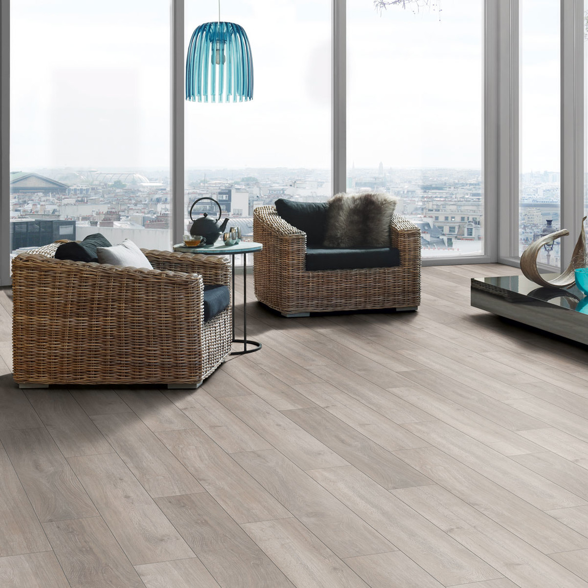    Euro Home Gümüş Meşe Laminat Parke 1285x192x8 mm 