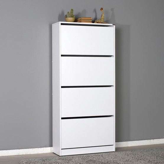 Adore Flat Duo Kapaklı 4 Katlı Geniş Ayakkabılık 