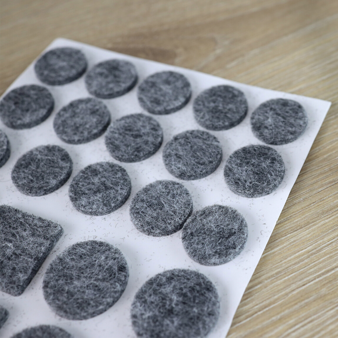    Home Puzzle Gri Keçe Seti 27 Adet 25mm 6Ad/20mm 15Ad/25x25mm 6Ad  