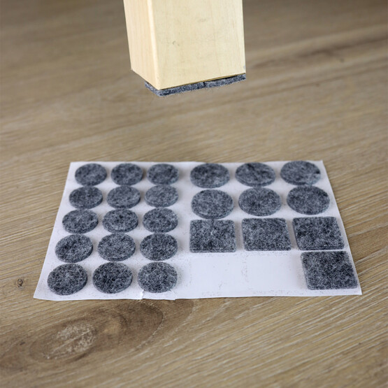 Home Puzzle Gri Keçe Seti 27 Adet 25mm 6Ad/20mm 15Ad/25x25mm 6Ad 