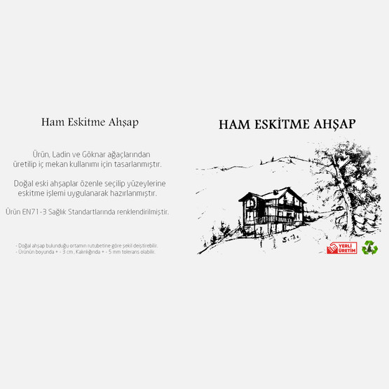 Szn Eskitme Kalas 200x9,5x9,5 cm Ladin 51-Teak 