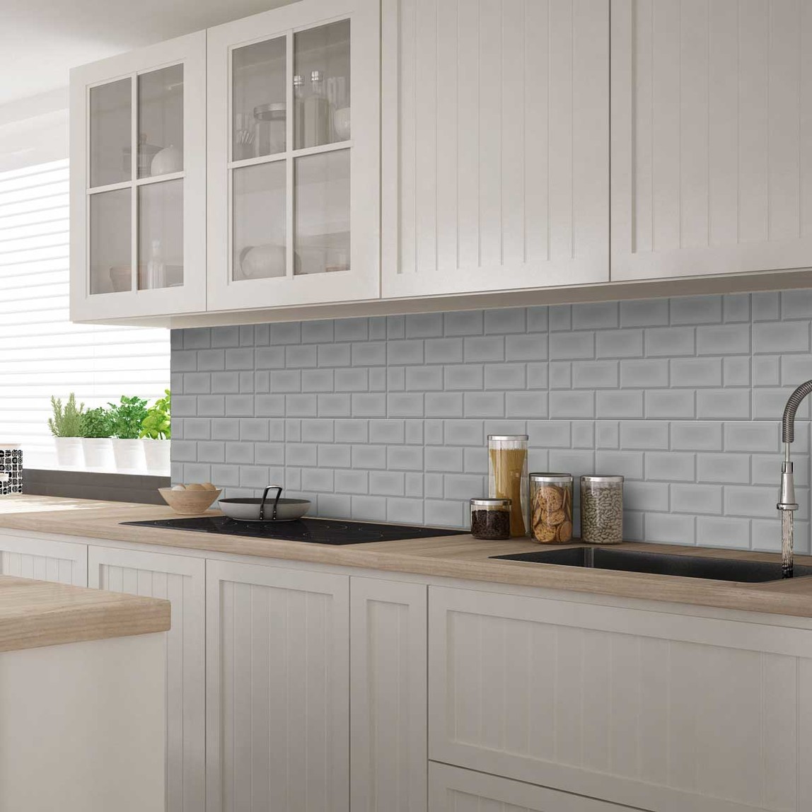    Ege Seramik 30x60 cm Subway Gri Duvar Seramiği    