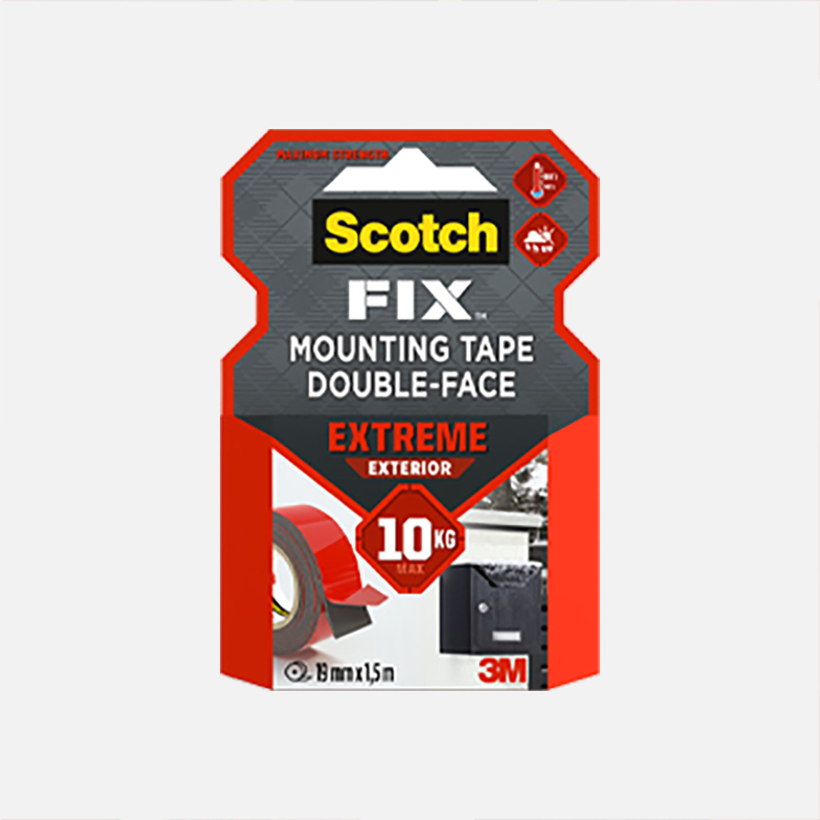    Scotch Extra Güçlü Montaj Bandı Scotch 19mm x 1,5m  