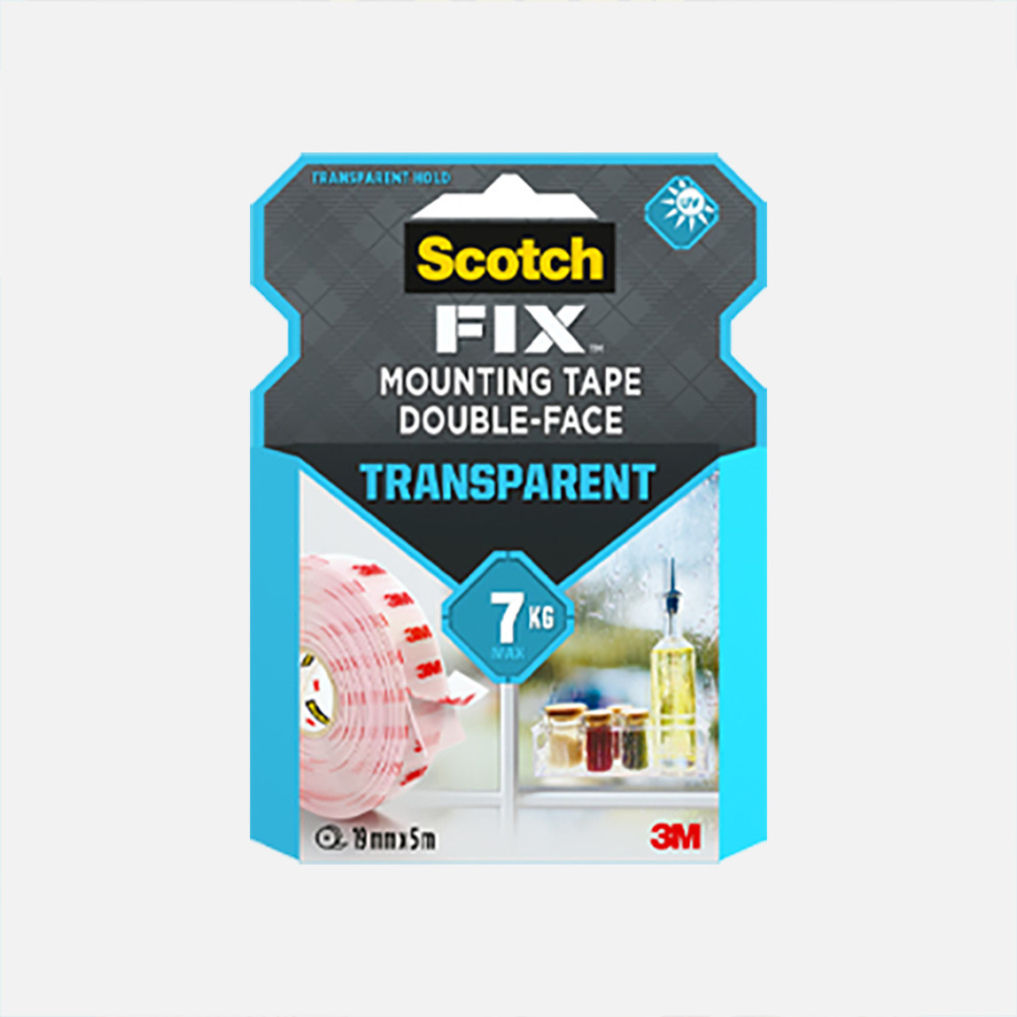    Scotch Şeffaf Montaj Bandı Scotch  19mm x 5m  