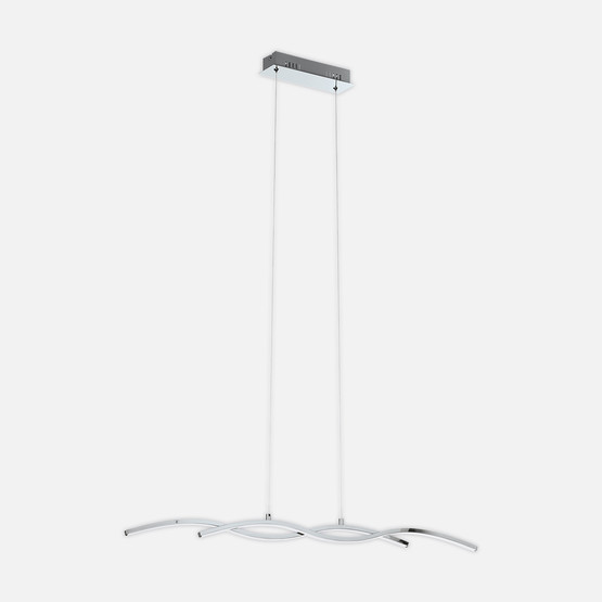 Eglo Lasana 2 Modern Tekli Led Çelik Dikdörtgen Sarkıt Avize 