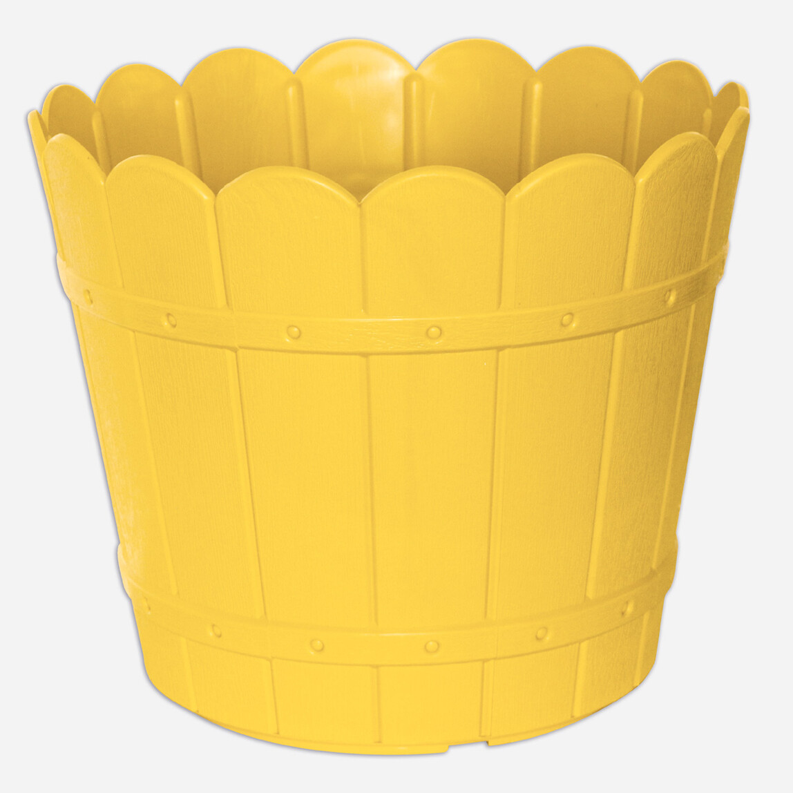    Özlider Yuvarlak Balkon Saksısı Sarı  