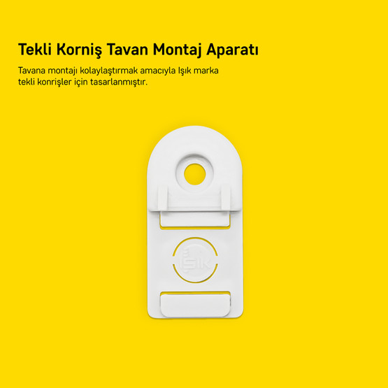 Işık Tekli Korniş Montaj Aparatı