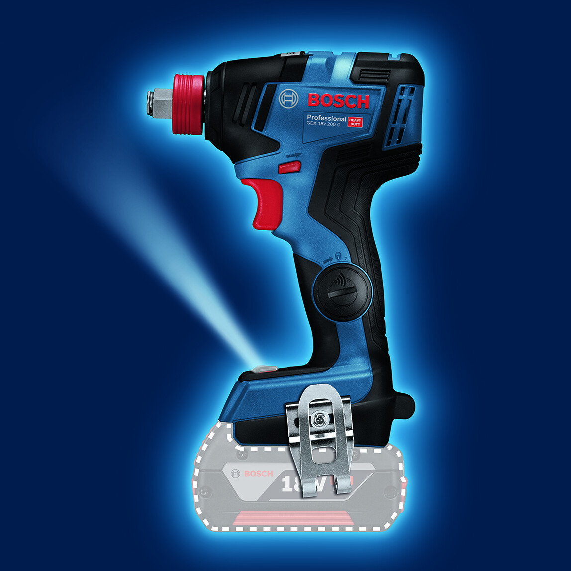    Bosch Profesyonel GDX 18V-200 C 18V Li-ion Solo Somun Sıkma Makinesi (Akü ve Şarj Cihazı Dahil Değildir.) 