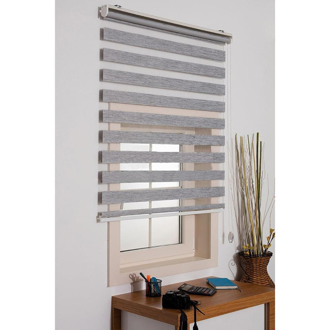    Linadora Bambu Polyester 60x200 cm Zebra Stor Gri 