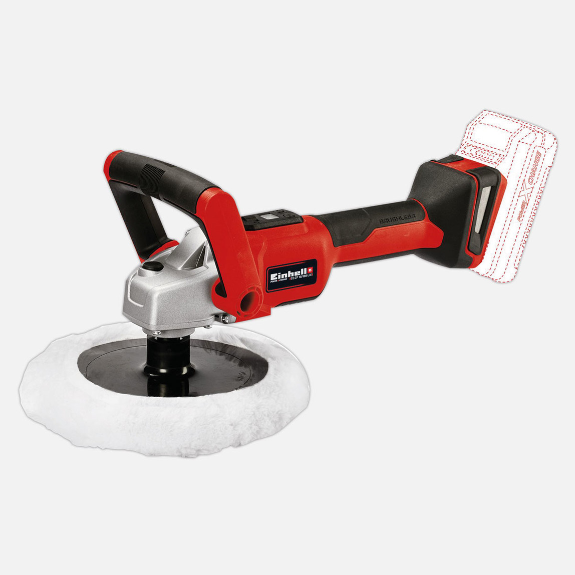    Einhell CE-CP 18/180 180 mm Kömürsüz Akülü Polisaj Makinesi -Solo (Akü ve Şarj Cihazı Dahil Değildir.) 