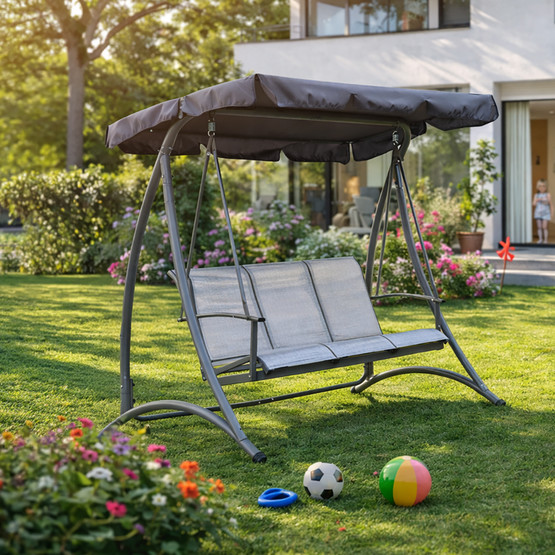 Sunfun 3 Kişilik Metal Salıncak