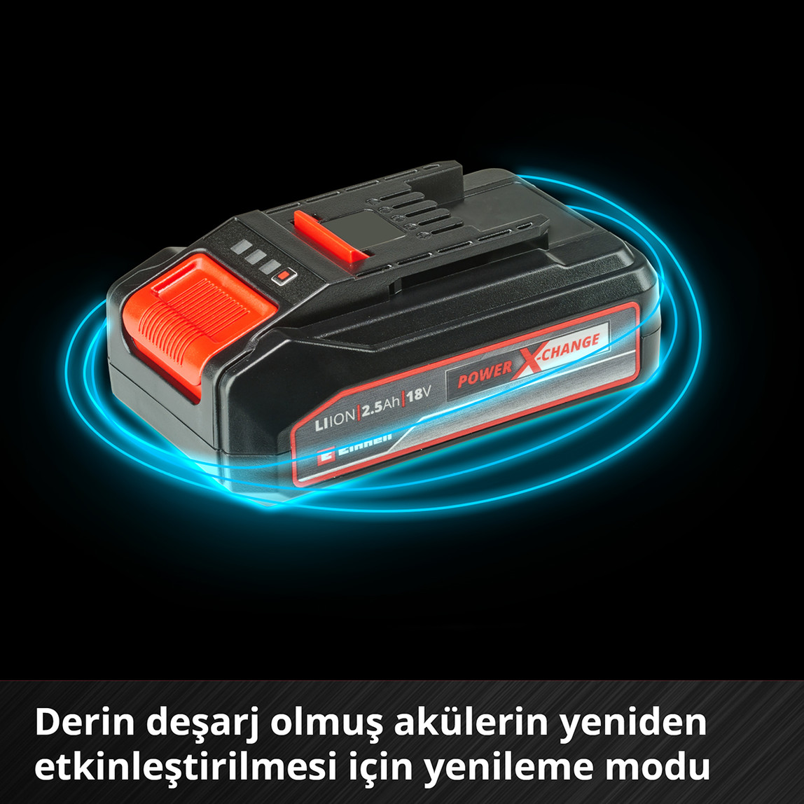    Einhell Power X-Change 18V 2,5 Ah Li-ion Akü ve Şarj Cihazı 