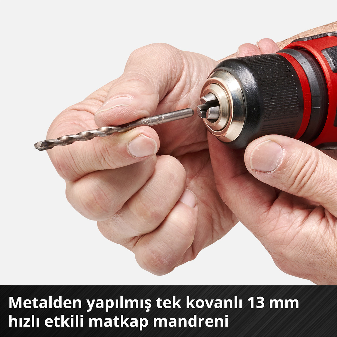    Einhell TE-CD 18/48 Li-i 18V Li-ion Akülü Darbeli Vidalama 