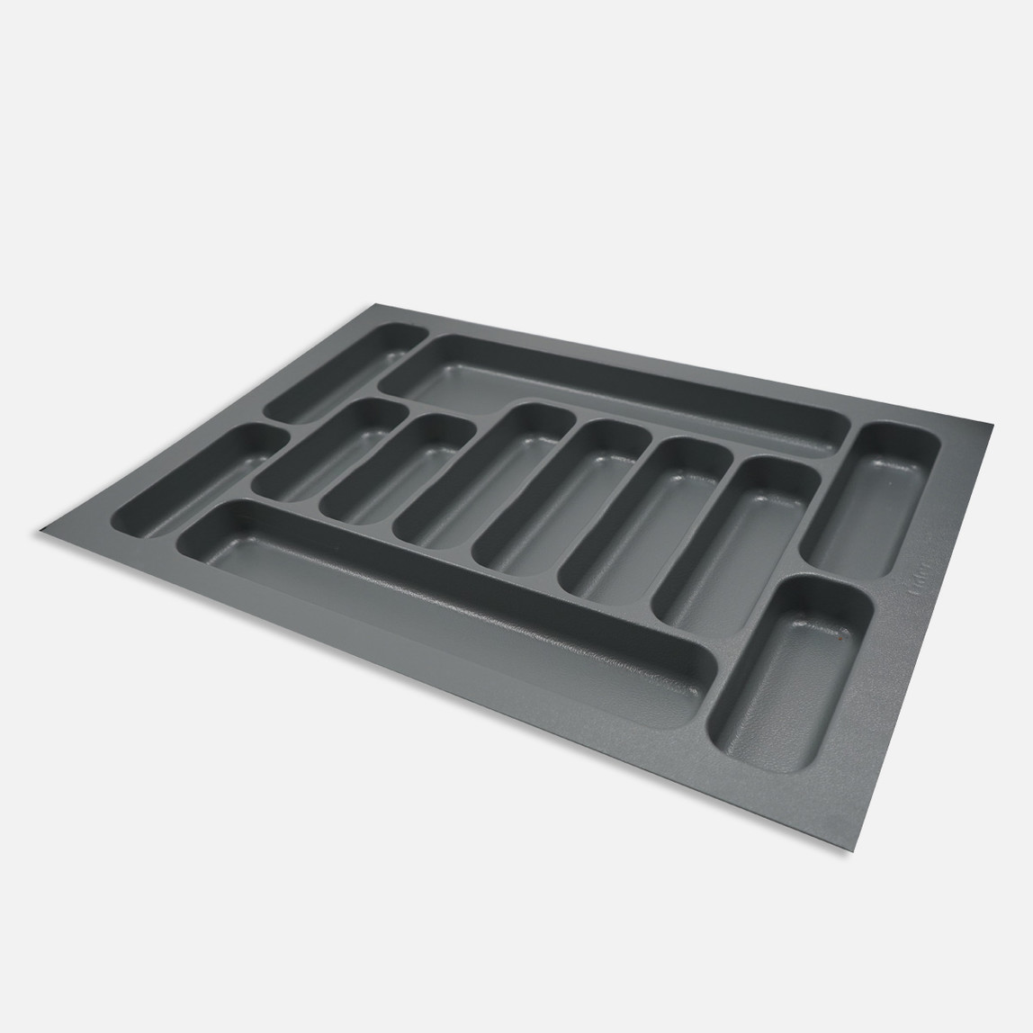    Kitchenox ABS Plastik 67x49 cm 12 Bölmeli Çekmece İçi Kaşıklık Gri 