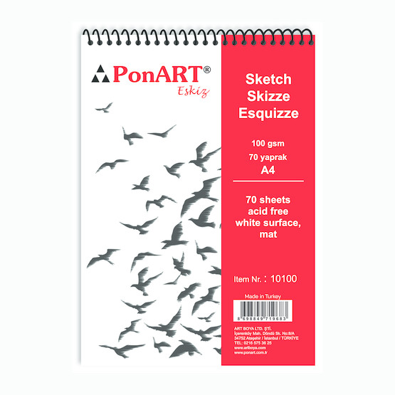 PonArt Eskiz Blok 100 gr 70 Yaprak 