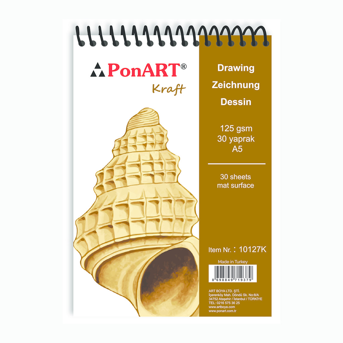    PonArt Kraft Blok 125 gr 30 Yaprak  
