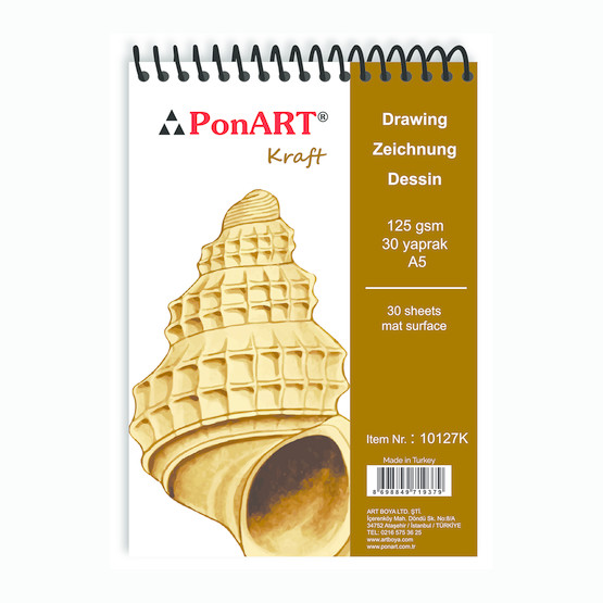 PonArt Kraft Blok 125 gr 30 Yaprak 