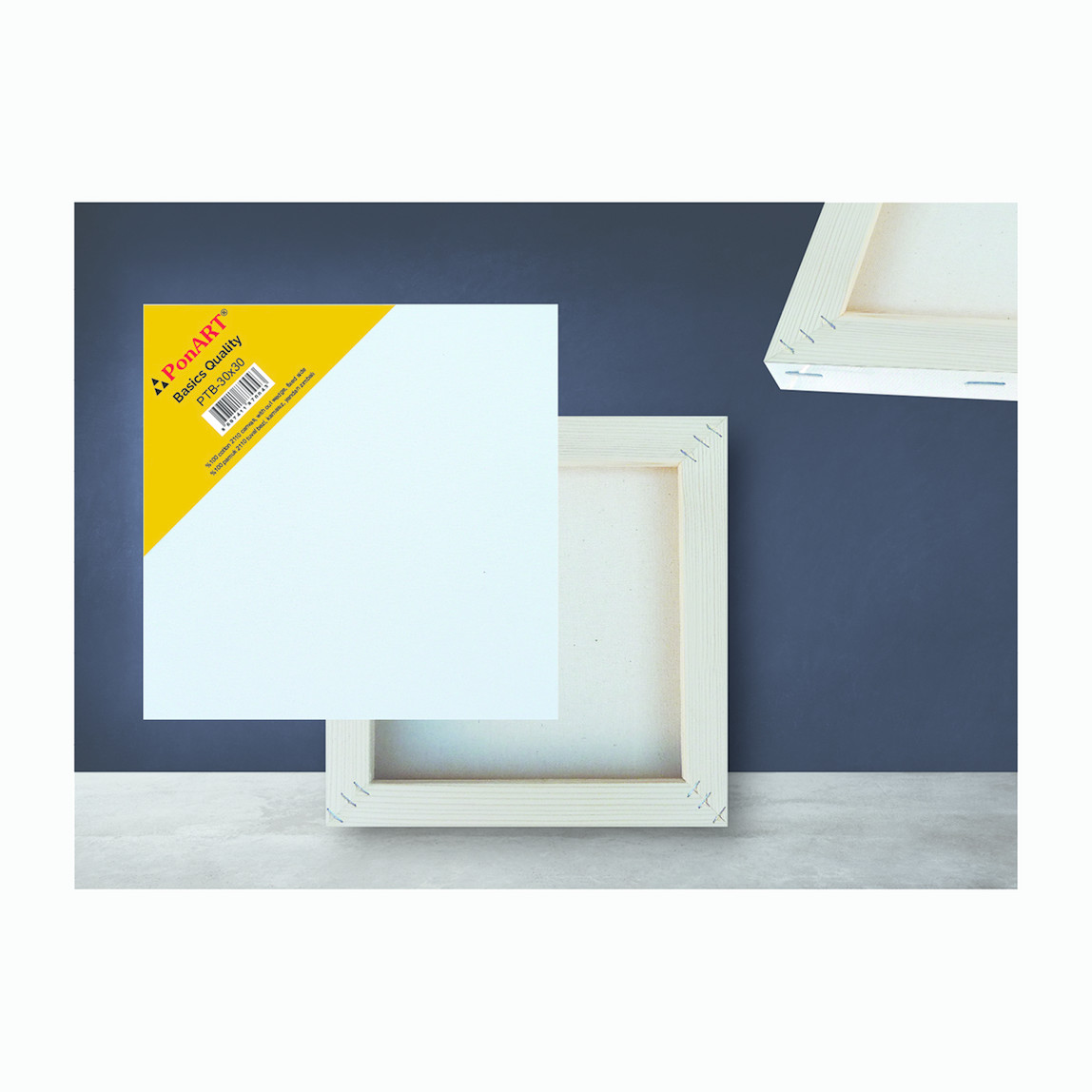    PonArt Basics Tuval Seri 4'lü 15x15 cm  