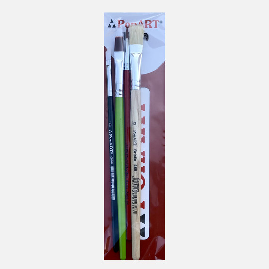 PonArt Hobby 4'lü Fırça Set 