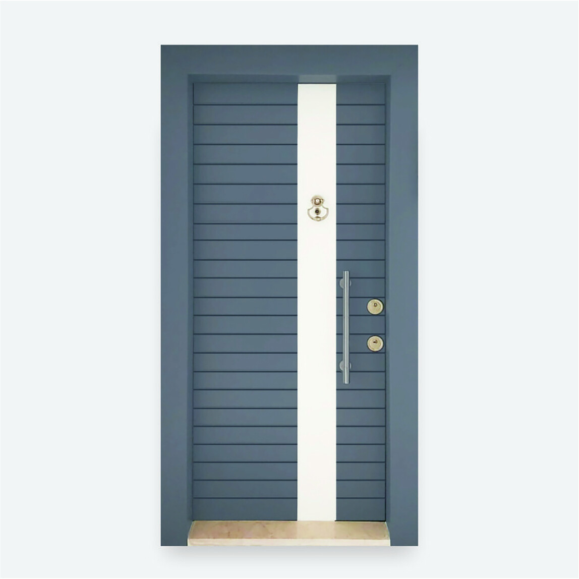    İdealim KK-103 Lrom Seri Kabartmalı Çelik Kapı 