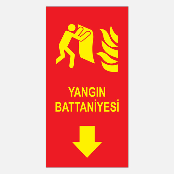 Ekstrafix Yf067 12X25 Fosforlu Yangın Battaniyesi Levhası
