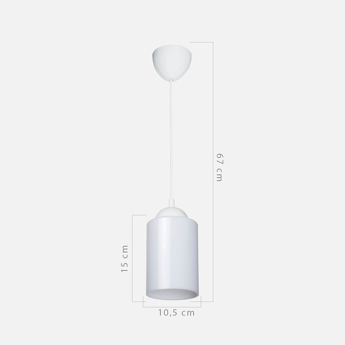    Asz Optik Yuvarlak Tekli Modern Sarkıt Beyaz  