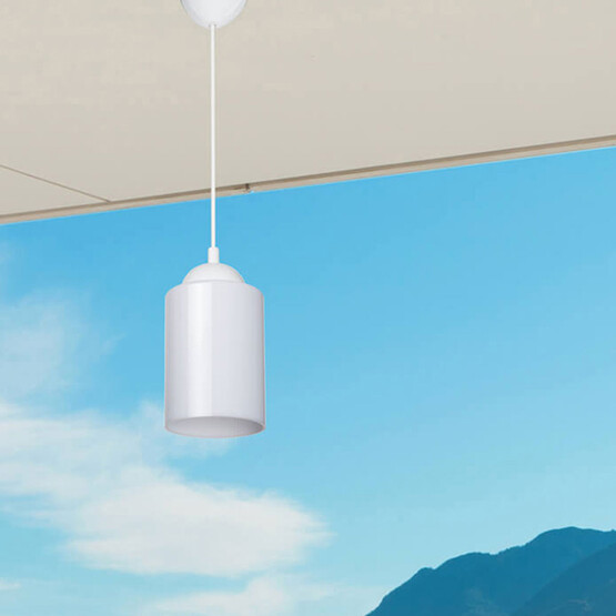 Asz Optik Yuvarlak Tekli Modern Sarkıt Beyaz 